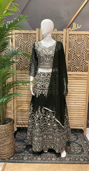 Women’s Georgette Lehenga Set Full Work