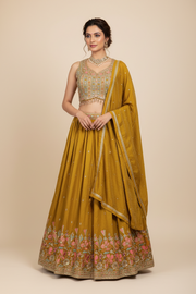 Yellow - Party Wear Lehenga set