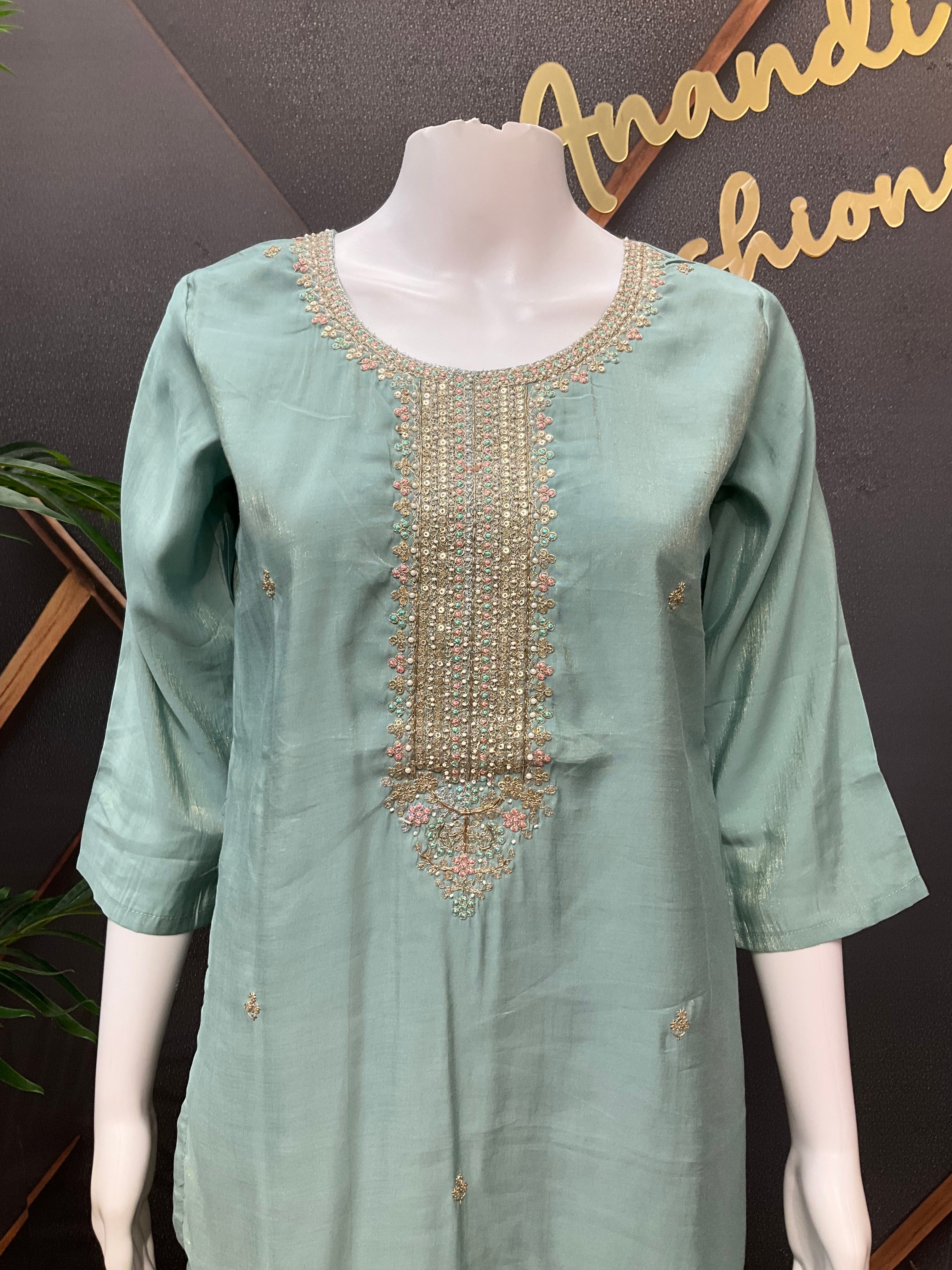 Pastel color Kurti set- Size 36/42