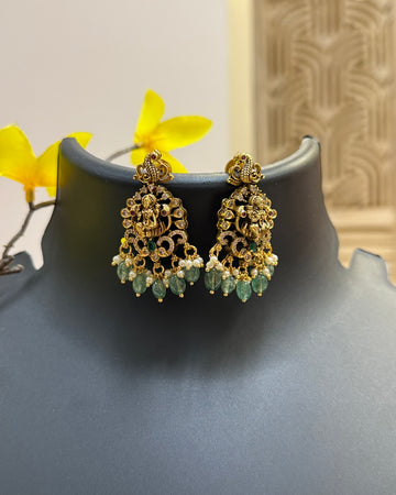 Temple Jewelry - Goddess Lakshmi Necklace set