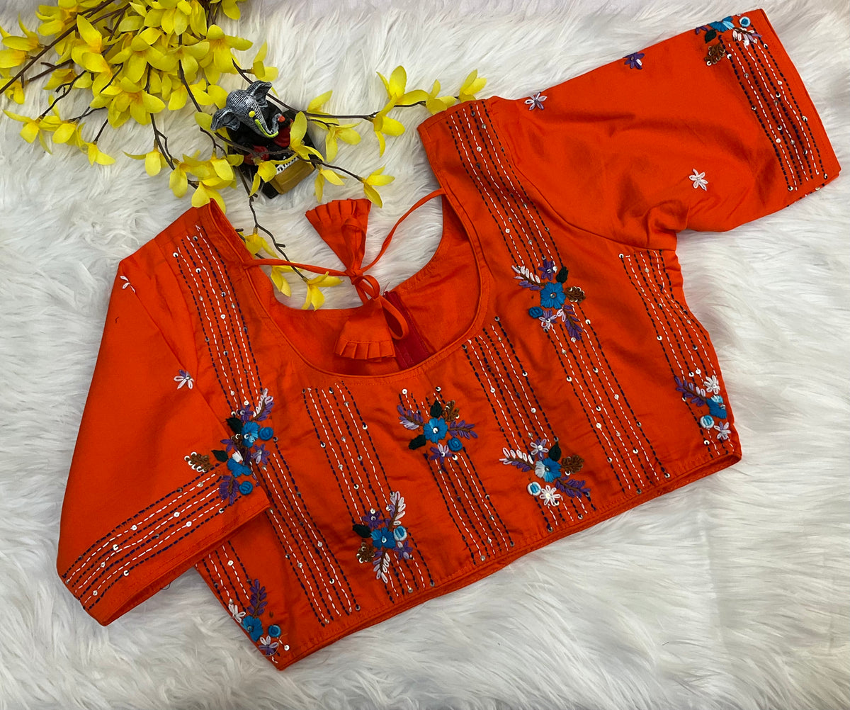 Embroidery Work Blouses- Size 40