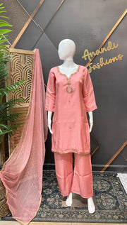 Pink Party Wear Kurti set