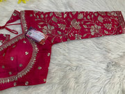 Pink full sleeve Embroidery Work blouse - Women - Blouse - Anandi Fashions