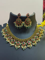 Premium Collections- Jadau Kundan Necklace set