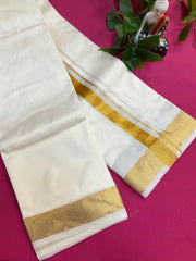 Men’s Silk Dhoti * with Gold Border