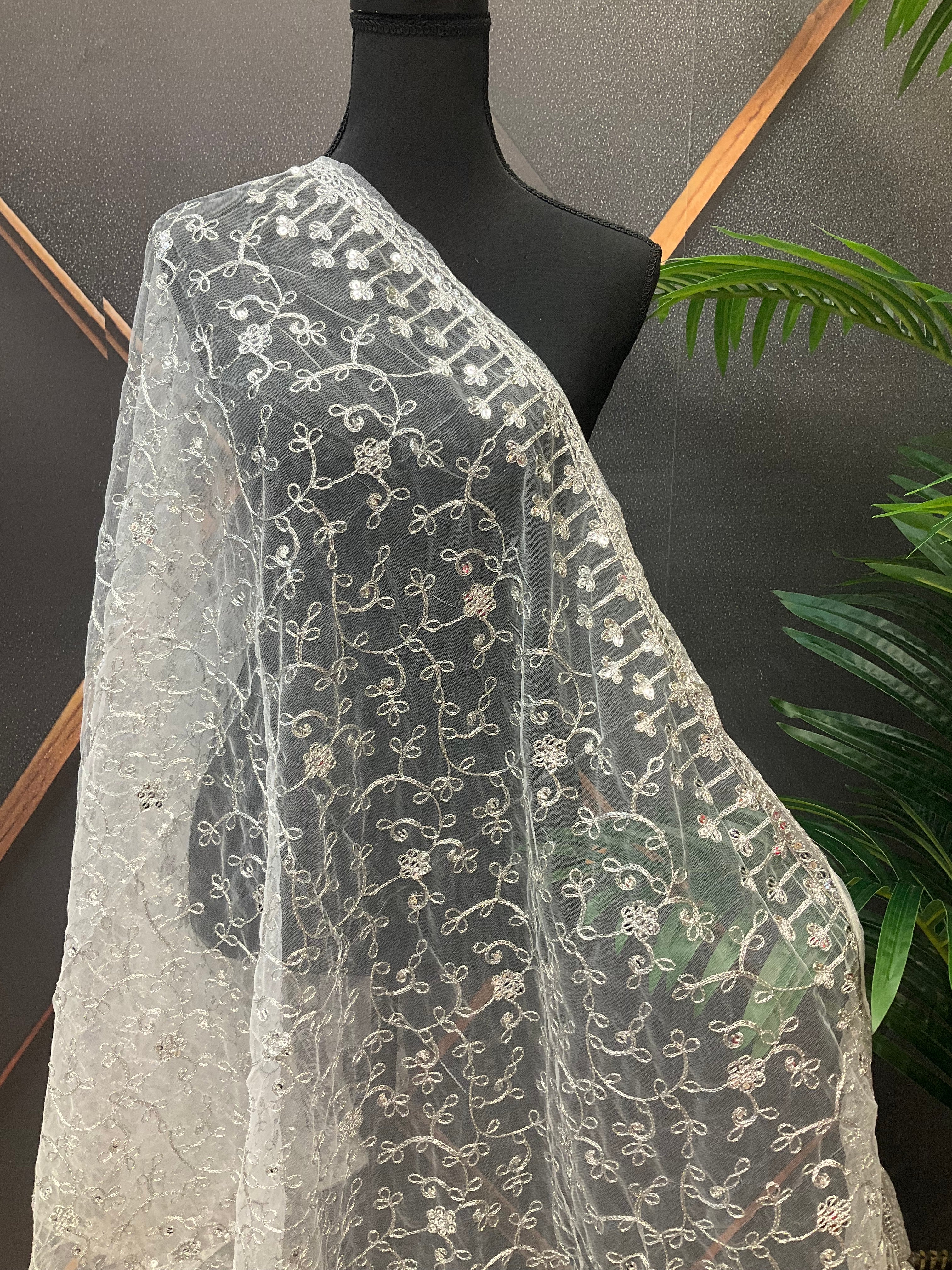 Soft Net Dupatta’s- Gold And Silver Color Dupattas