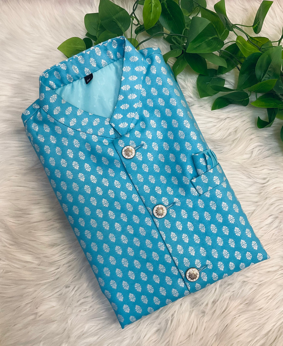 Blue Mens wear Vest