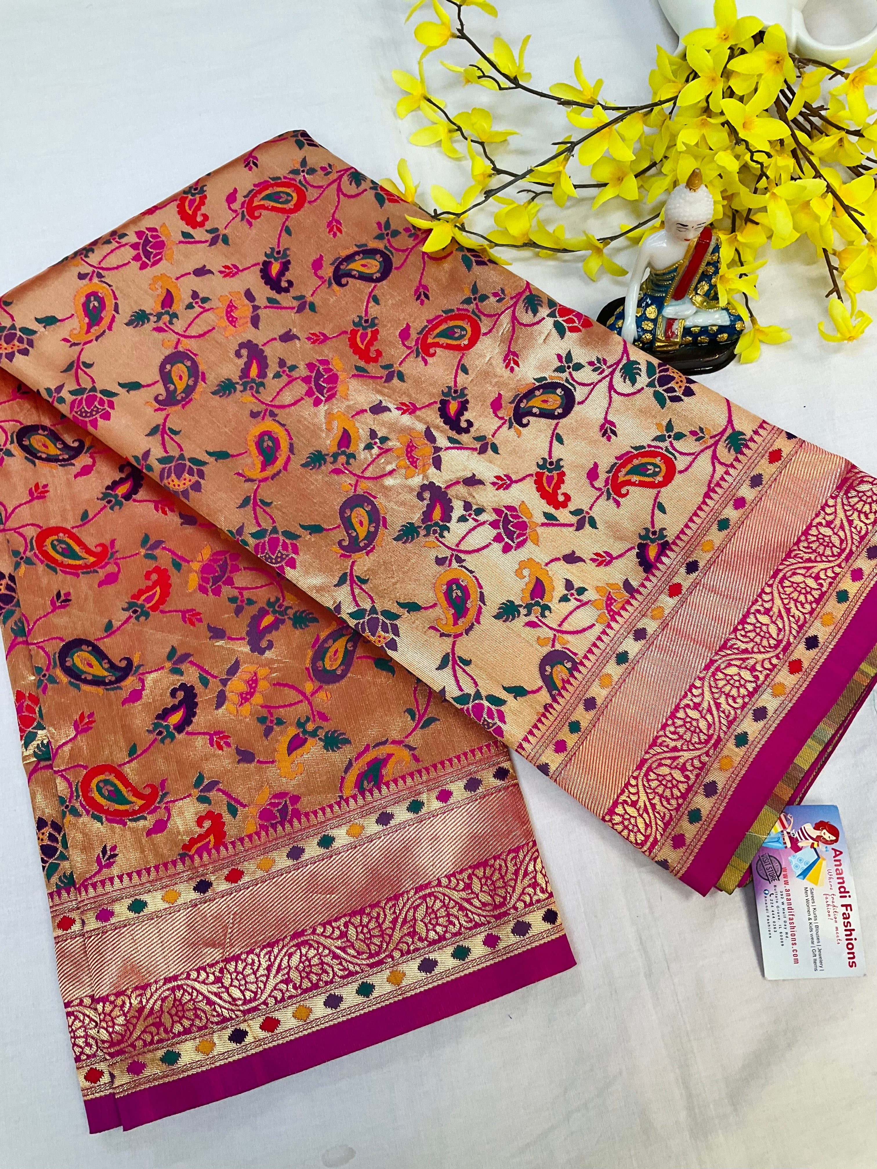 All over Design Paithani Saree