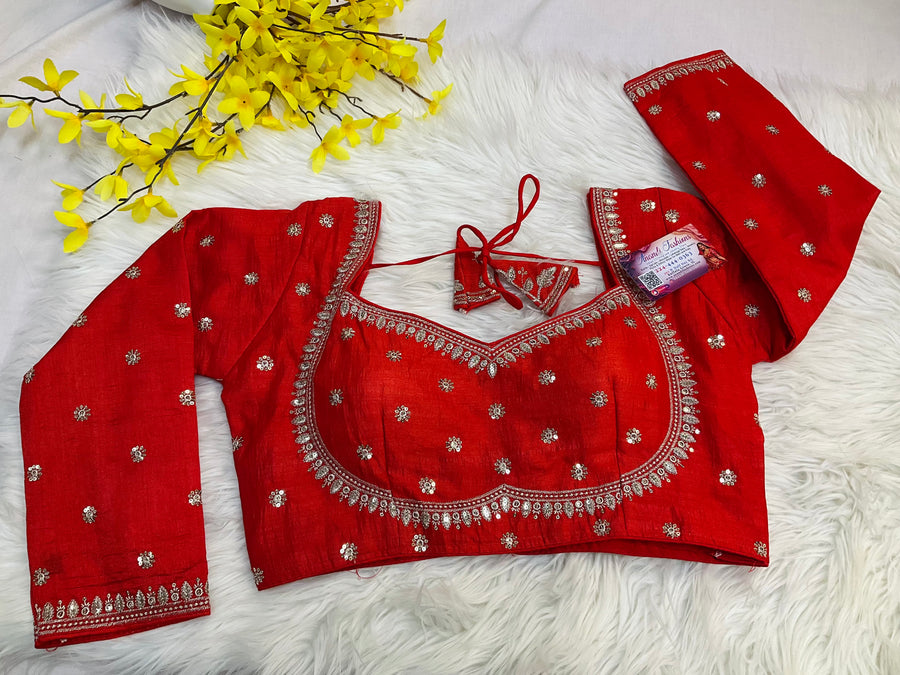 Navy blue color blouse -  - Anandi Fashions