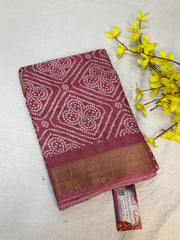 Saree with Bandhini Print