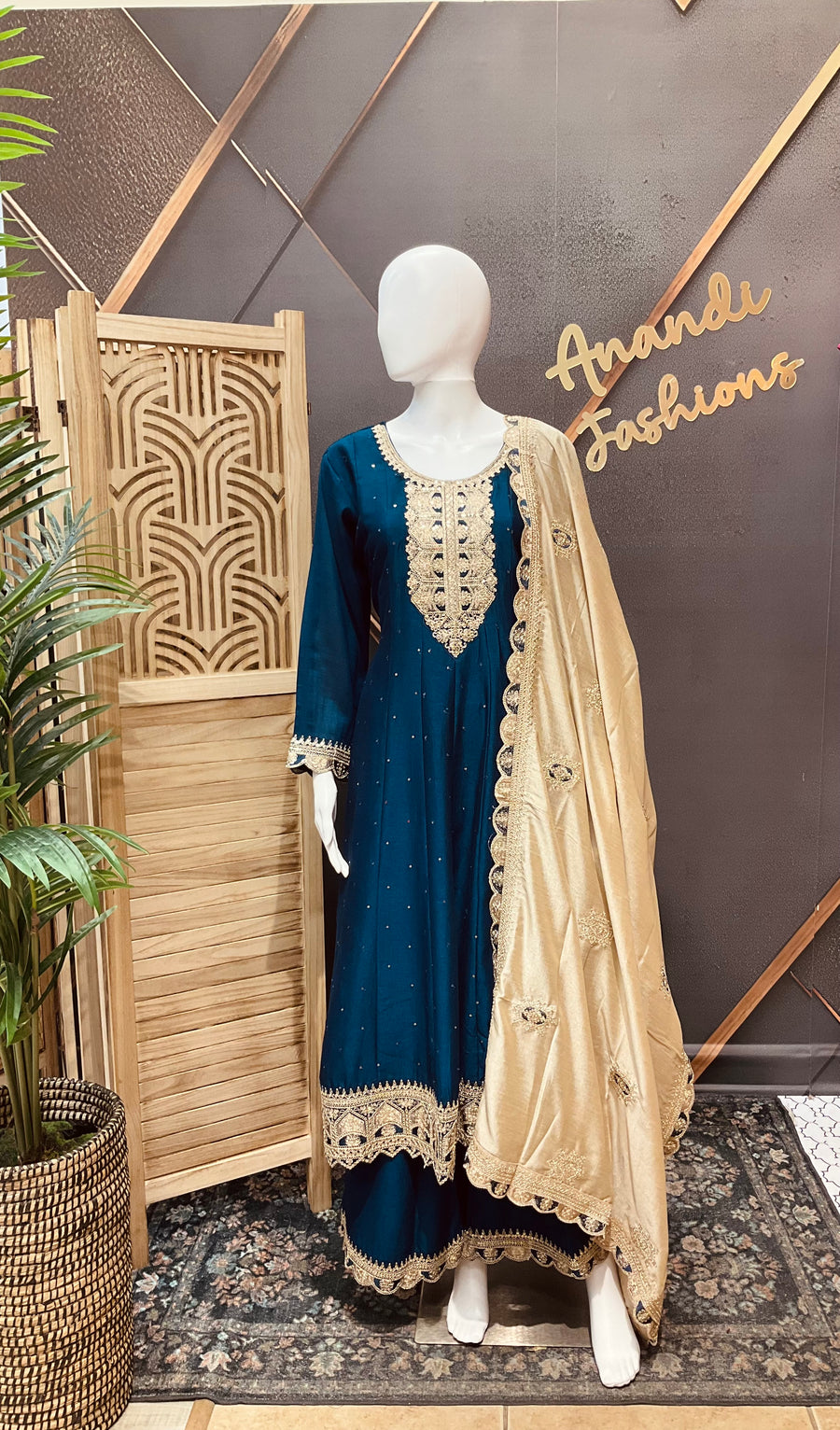 Party Wear Anarkali Palazzo set