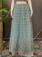 Net Lehenga Set with Heavy Embroidery - Party & Wedding Wear