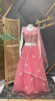 Women’s Light pink Party Wear Lehanga set
