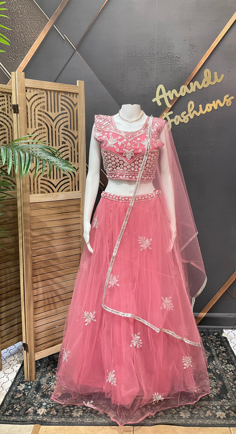 Women’s Light pink Party Wear Lehanga set