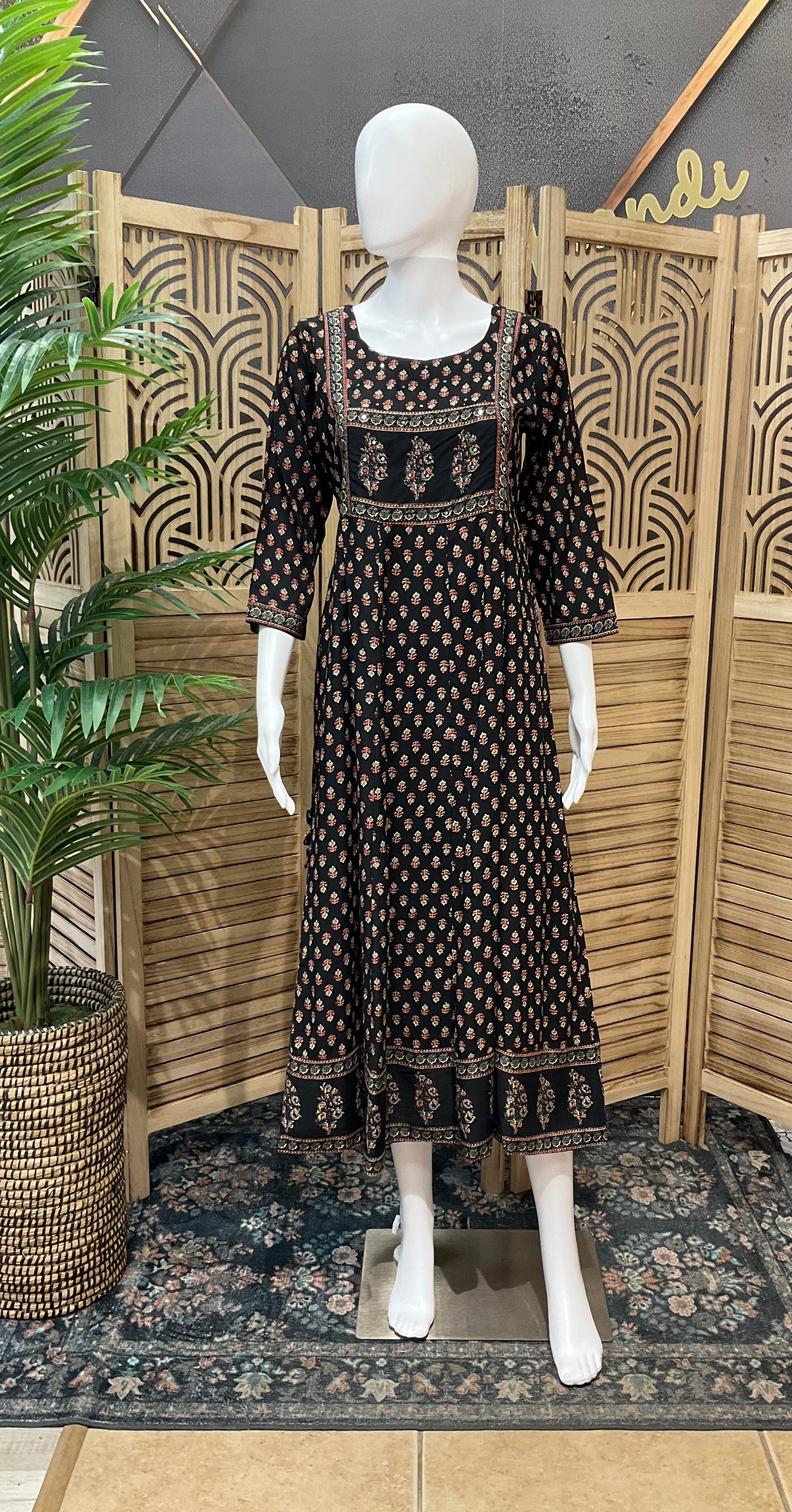 Black long kurti