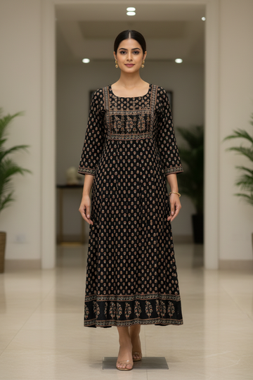 Black long kurti