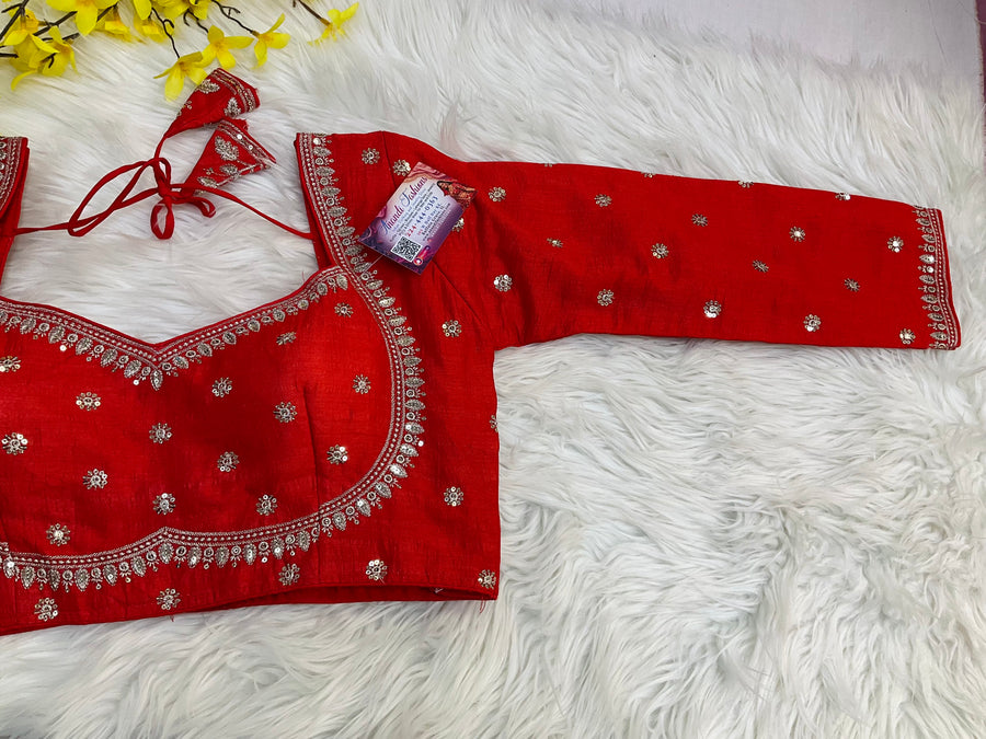Navy blue color blouse -  - Anandi Fashions