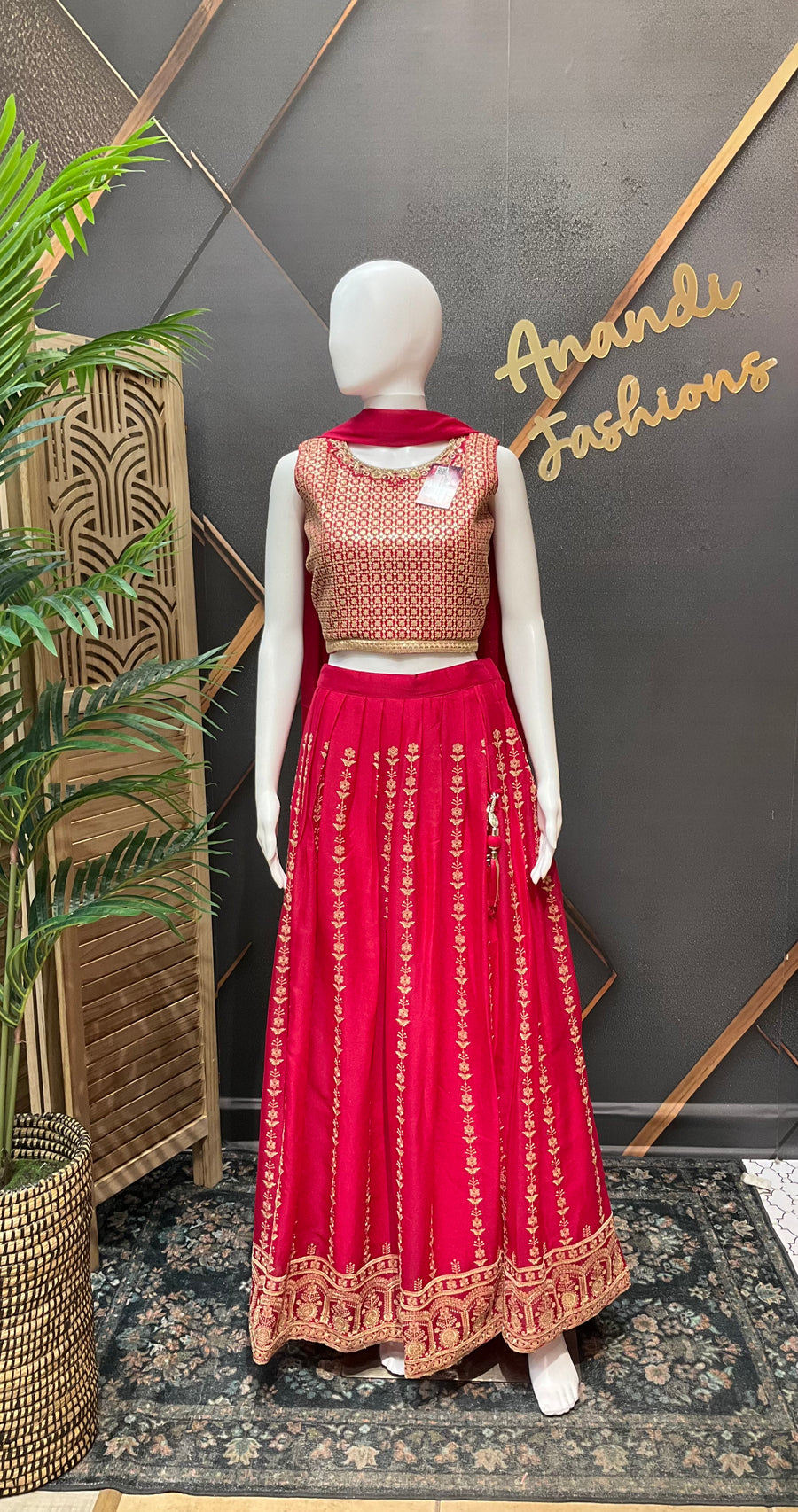 Pink teenage Girls Lehenga set with Embroidery work