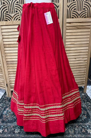 Satin Silk Lehenga Skirt - Party & Wedding Wear