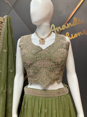 Pastel Green Lehenga set