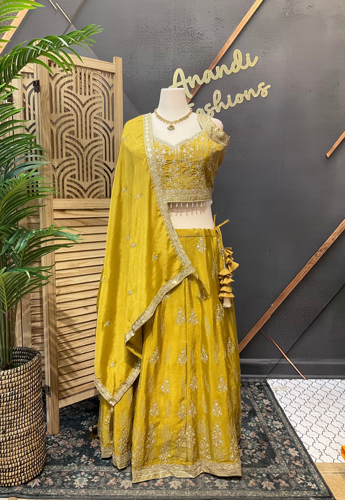 Pastel Gold - Plus size lehenga sets- Size 50