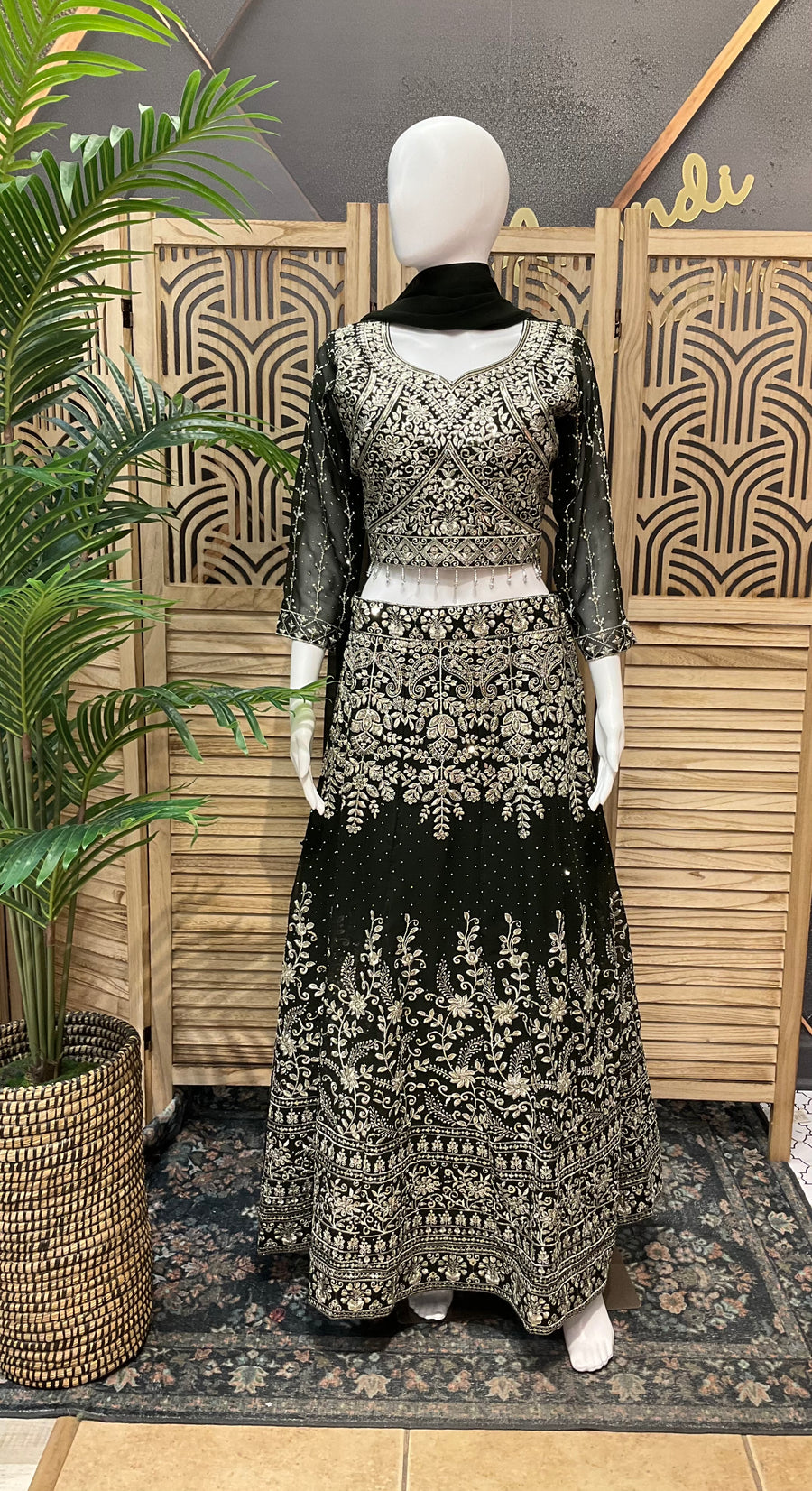 Women’s Georgette Lehenga Set Full Work
