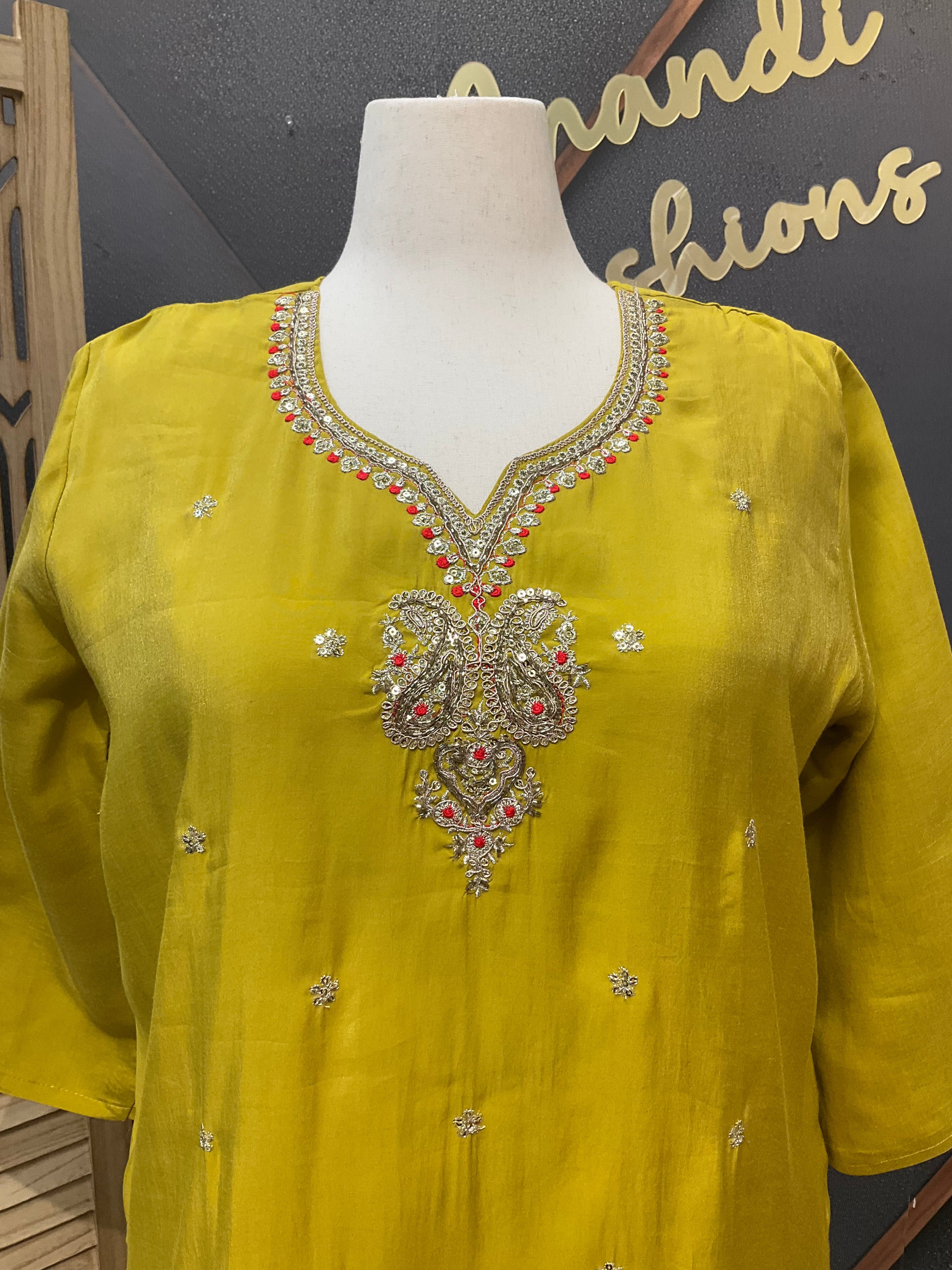 Plus Size - Party Wear Kurti set