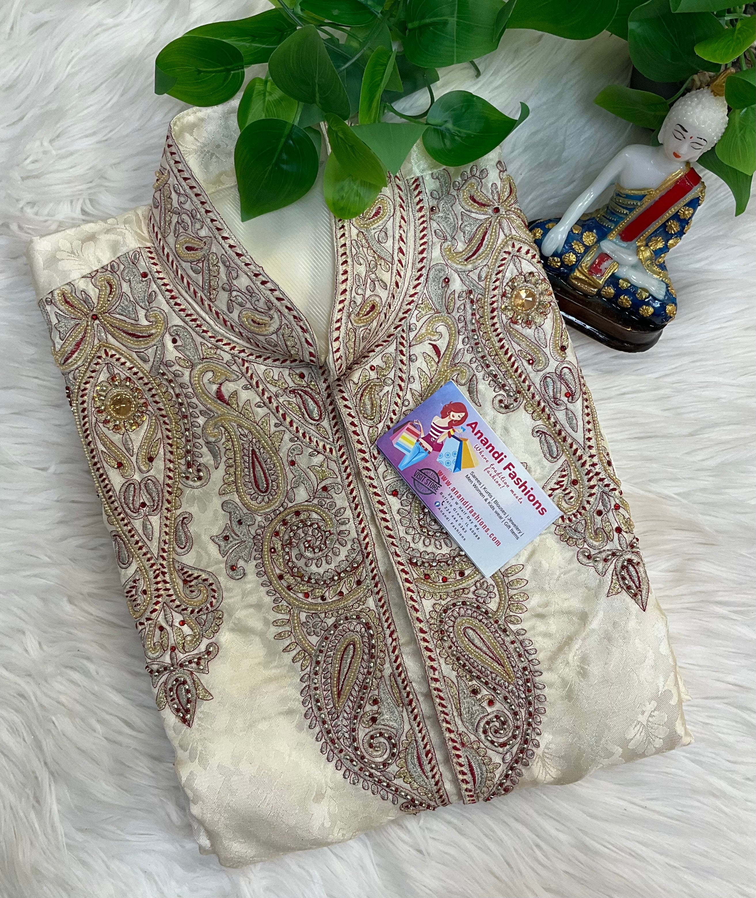 Mens party wear sherwani set- size 46