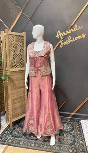 Palazzo set with vest