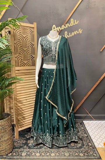 Satin Silk Lehanga sets