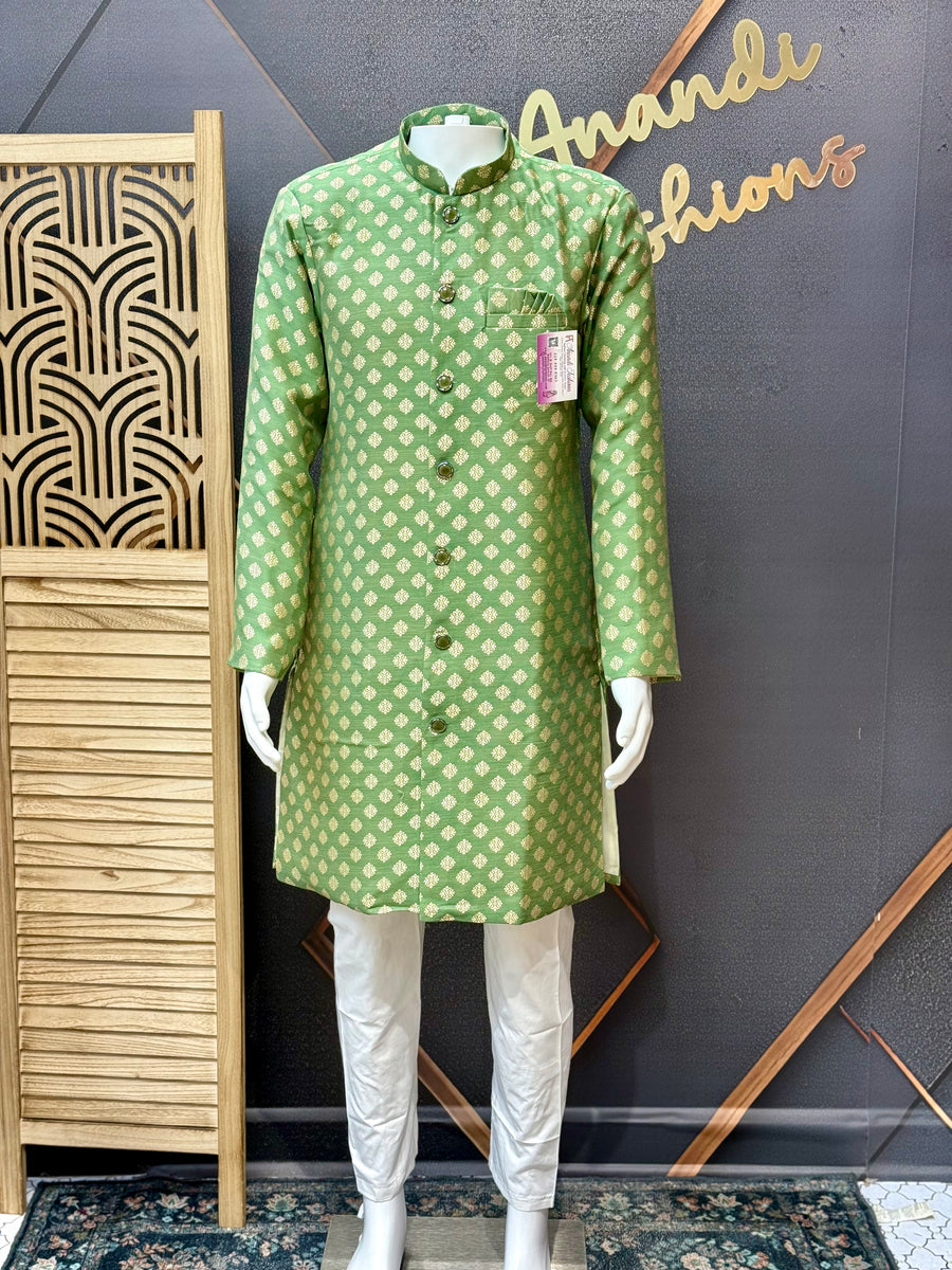 Party Wear Green Men’s wear  Sherwani set