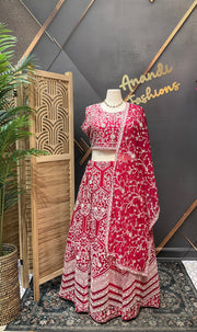 Plus size Party Wear Pink Lehenga set