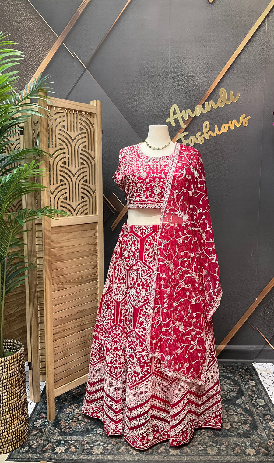 Plus size Party Wear Pink Lehenga set