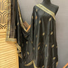 Satin Silk Dupattas with Gold Zari Work