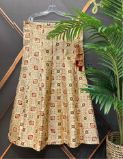 Gold Sequin Lehenga Skirt - Party & Festive Wear