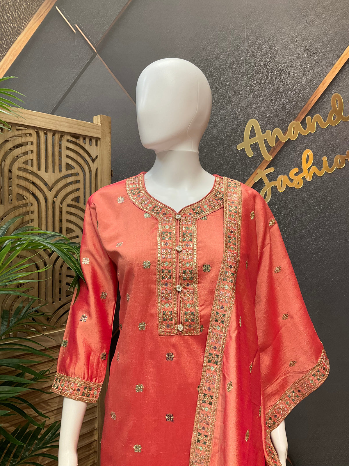 Teenage Girls - Peach Color Kurti set