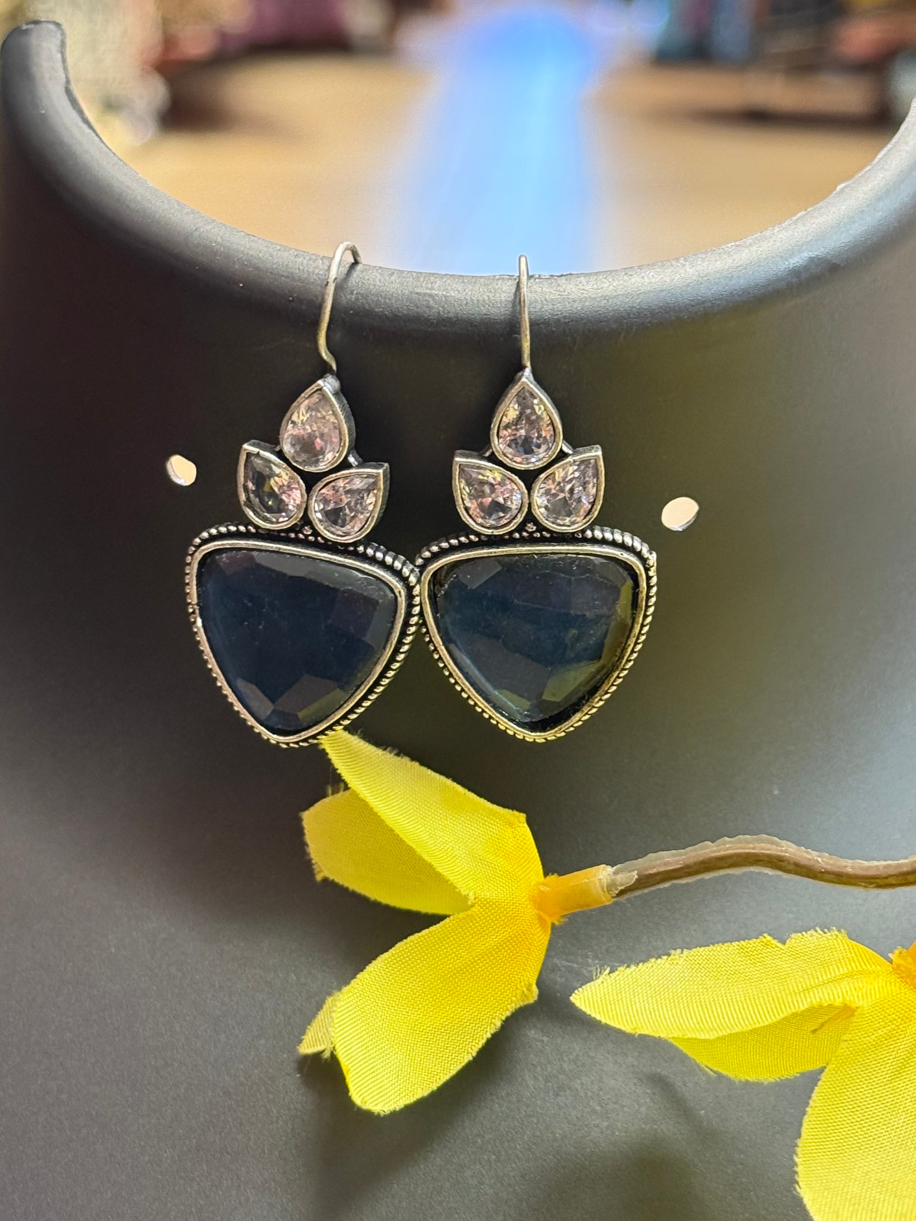 German Silver Hook Style/Hanging Earrings