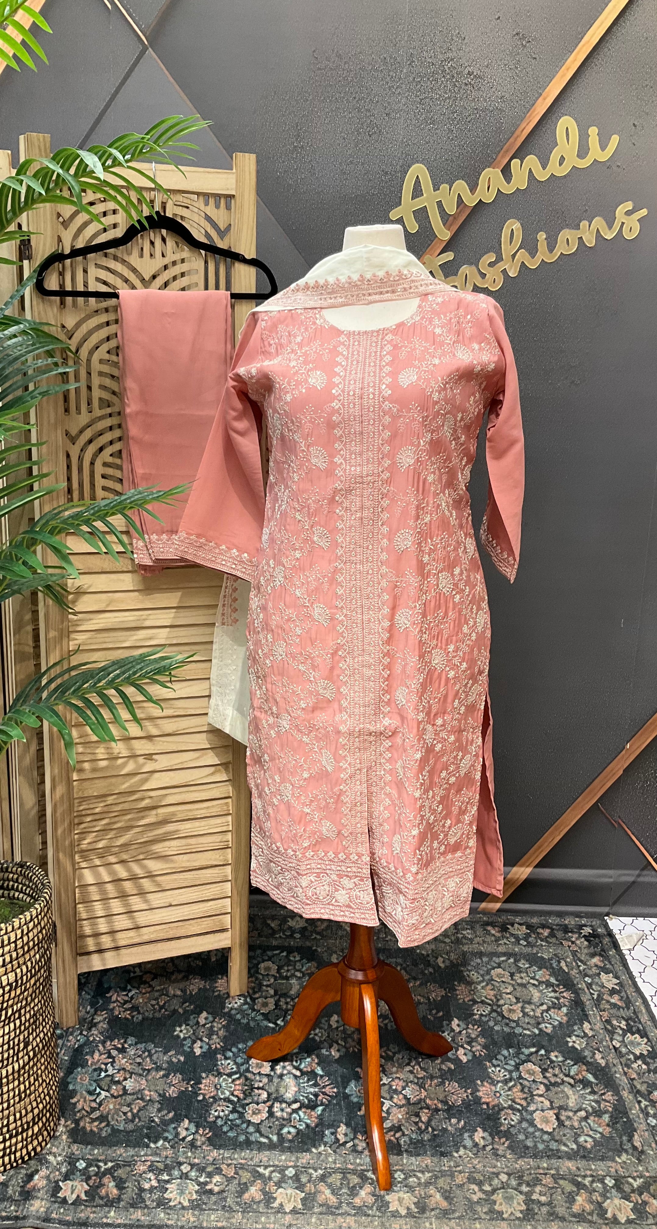 Party Wear Embroidery Work Kurti sets