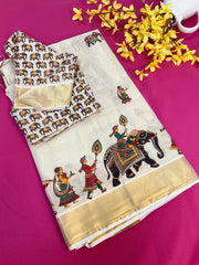 Kerala Set Mundu saree with blouse