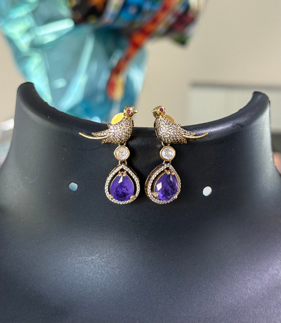 Kante Style Antique Style Bird Necklace set