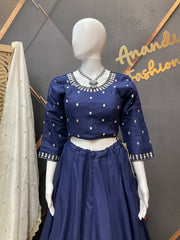Blue Garba Chaniya Choli set