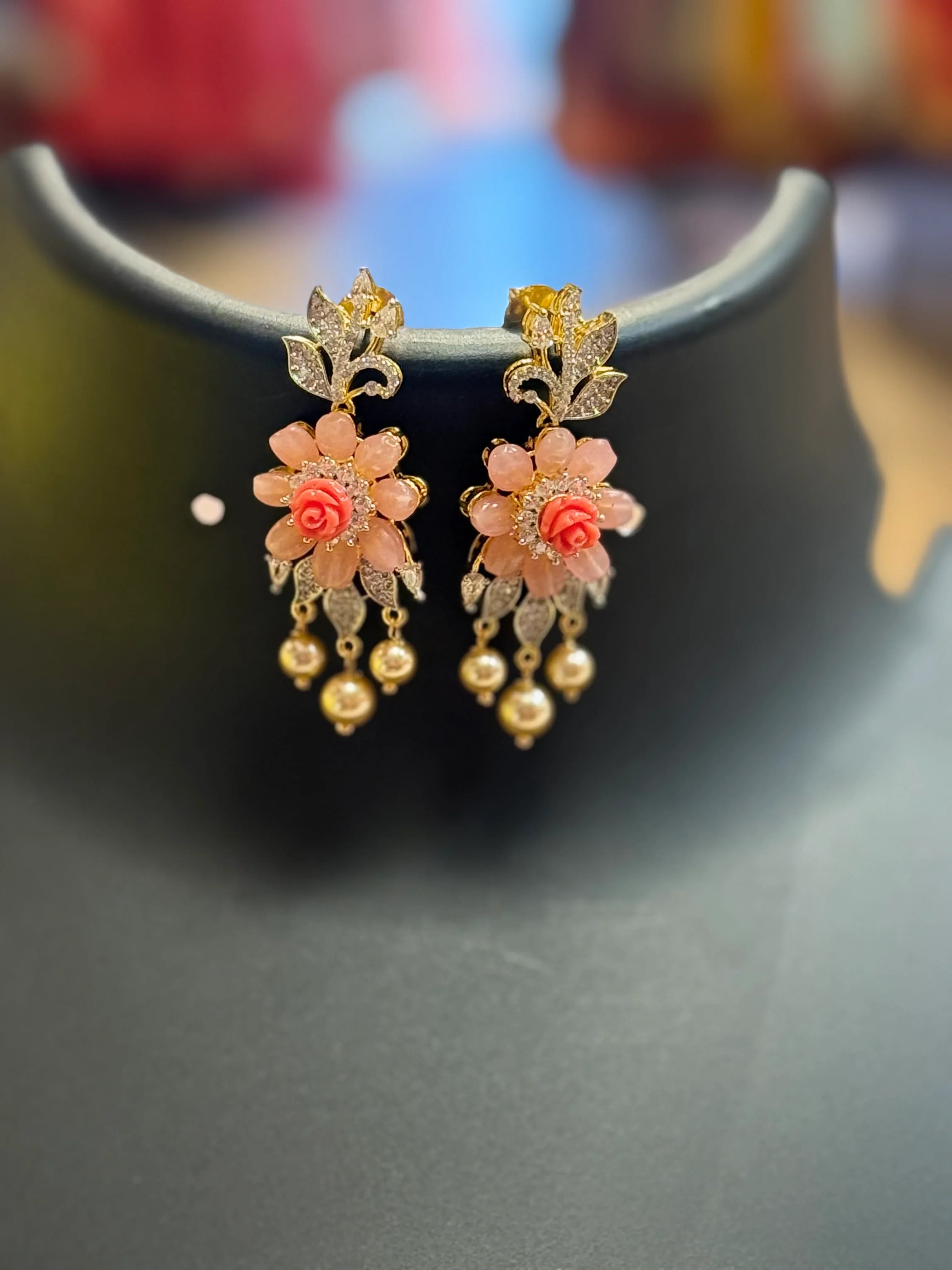 Fancy - CZ Floral Necklace set