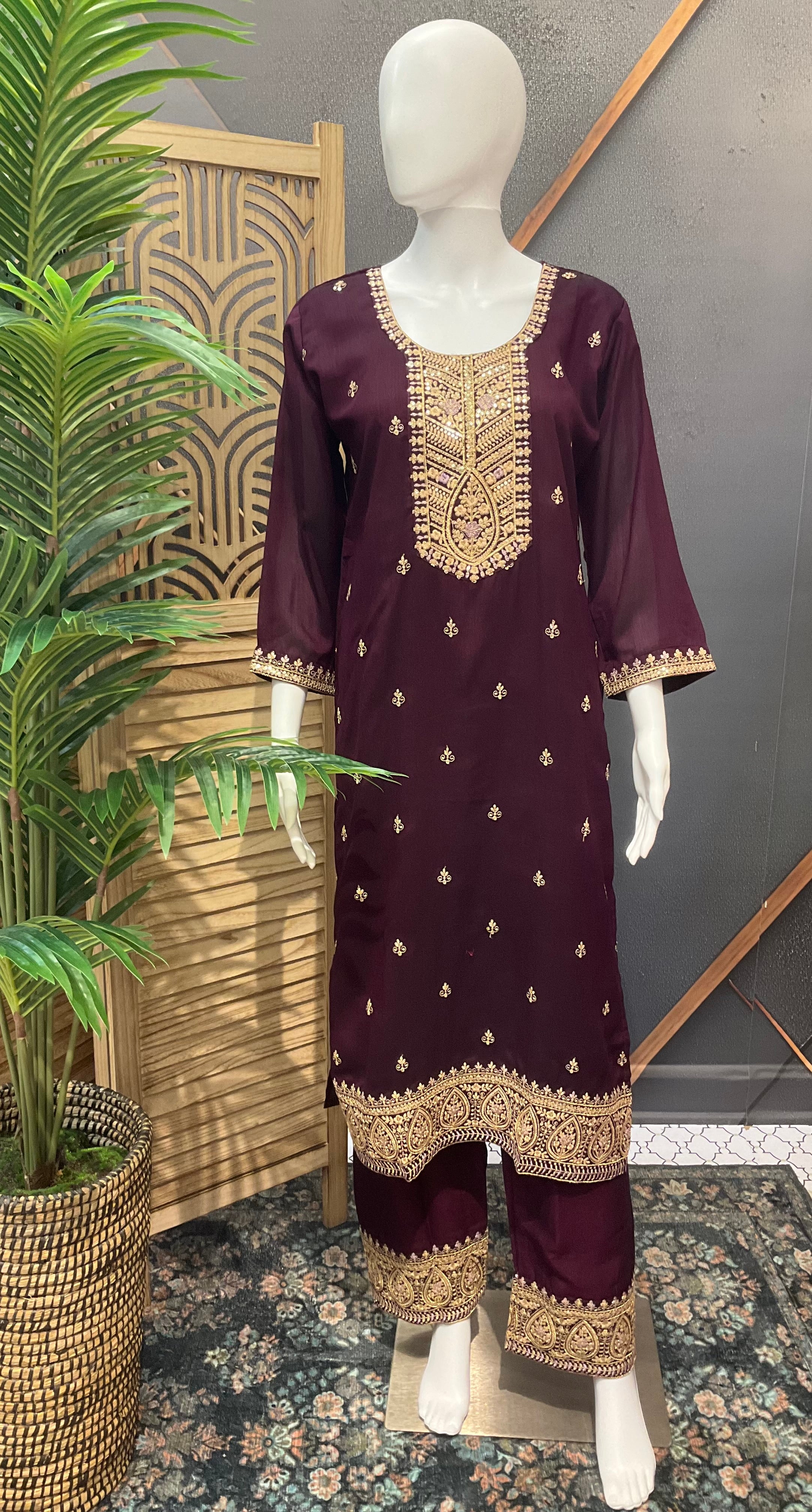 Party Wear Chudidhar/Kurti Set