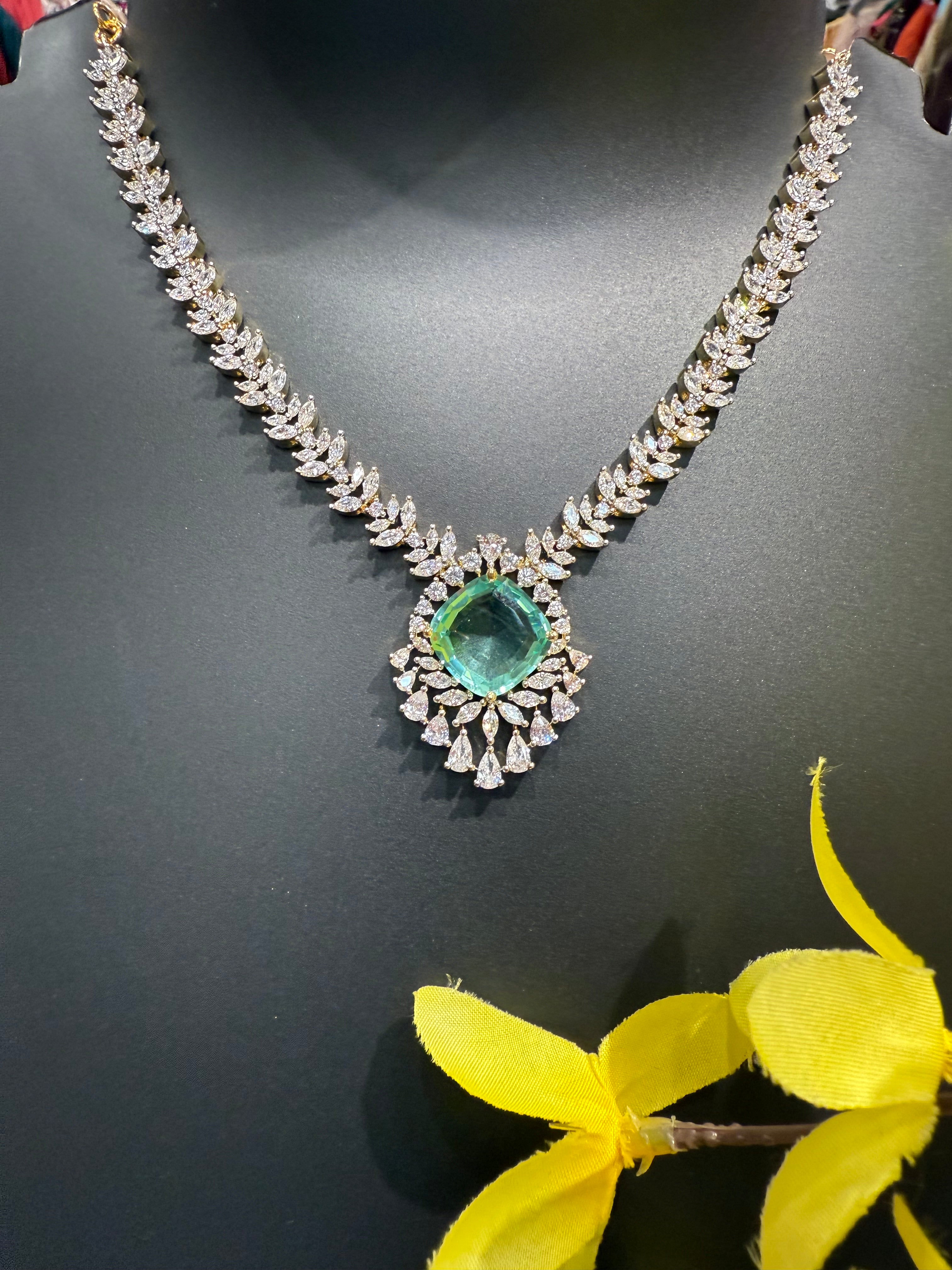 Party Wear CZ Necklace set