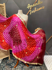 Multicolor Bandhini duppatta
