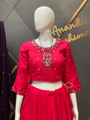 Pink Garba Chaniya Choli set
