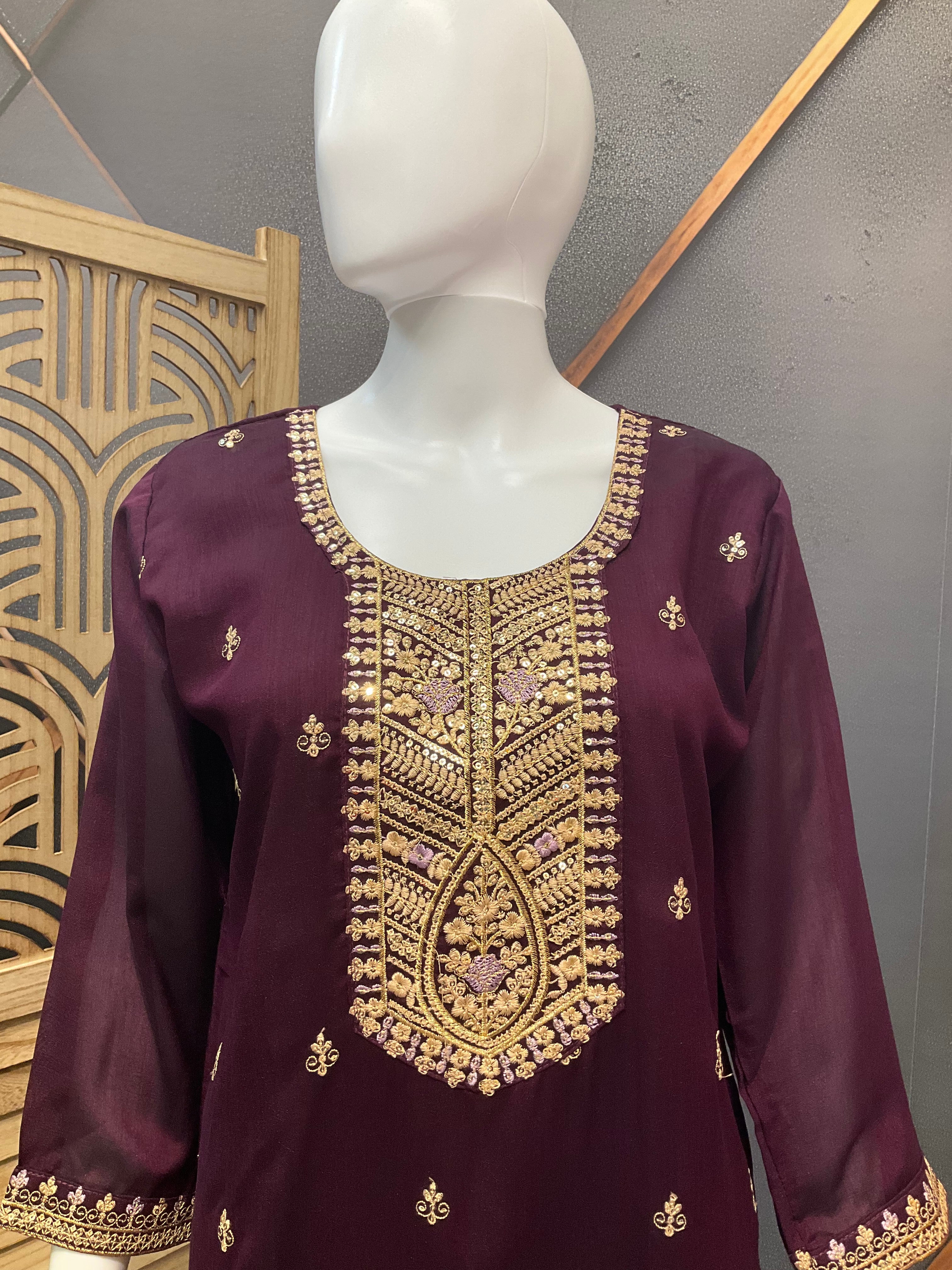 Party Wear Chudidhar/Kurti Set