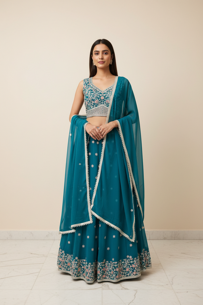 Women’s Georgette Lehenga Set