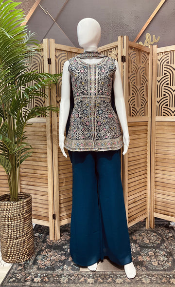 Teenage Girls - Teal Blue sharara
