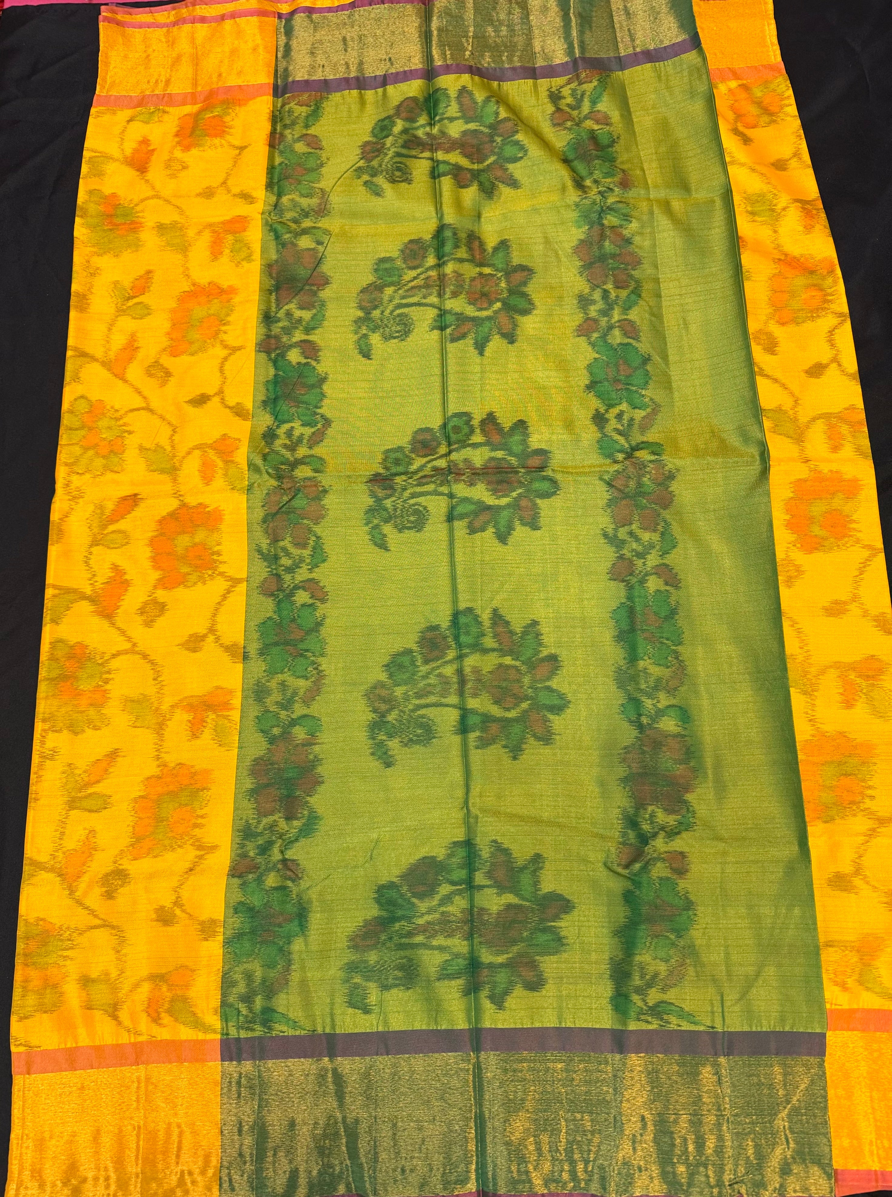 Yellow Uppada Silk Saree